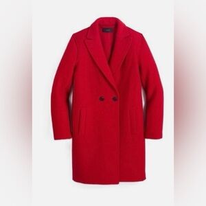 J.Crew 
Daphne Topcoat Red